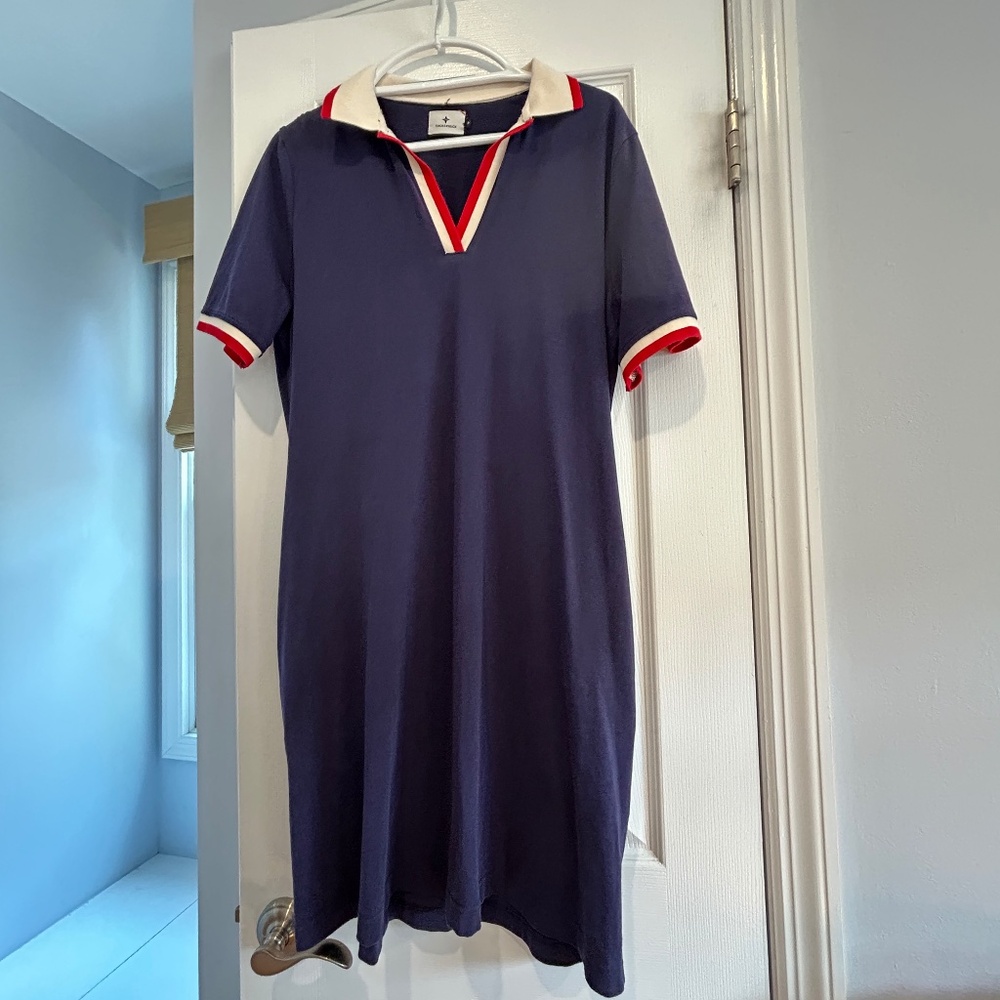 Tuckernuck Dress, red, white, blue, size XL